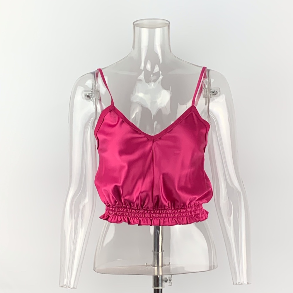 Satin crop top